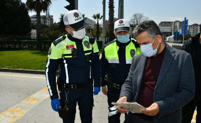 Vali Kaymak’tan yasağın ilk günü denetimde