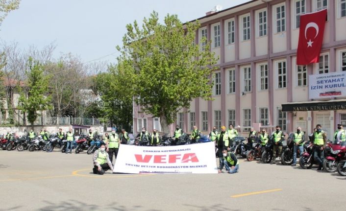 Vefa Sosyal Destek Grupları’nın yardımına motosikletliler yetişti