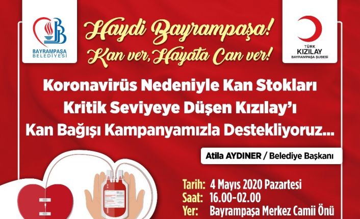 Bayrampaşa’dan Kızılay’a kan desteği