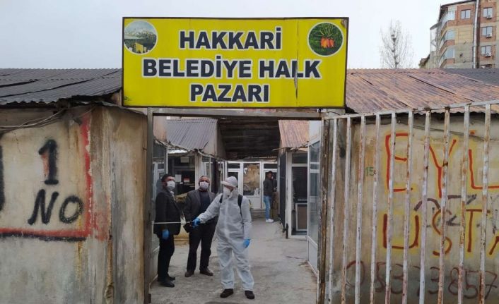 Hakkari’de kapı kapı dezenfekte