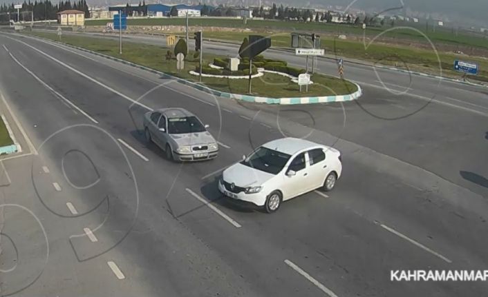 Kahramanmaraş’ta trafik kazaları kamerada