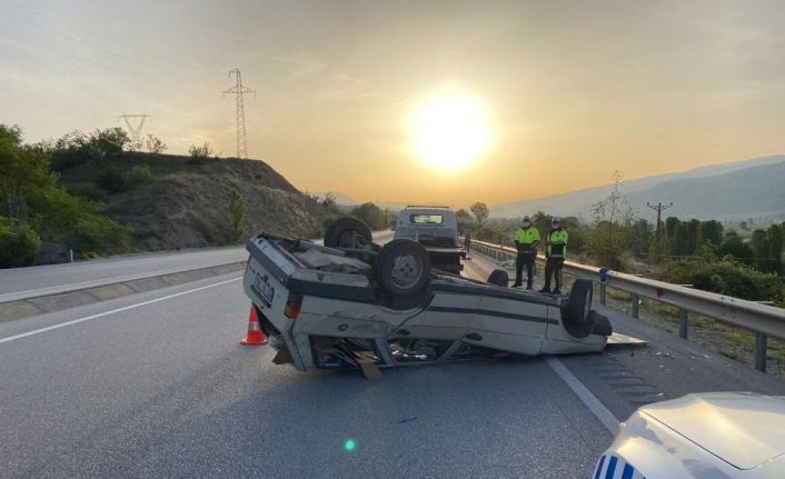 Kastamonu’da otomobil takla attı: 4 yaralı