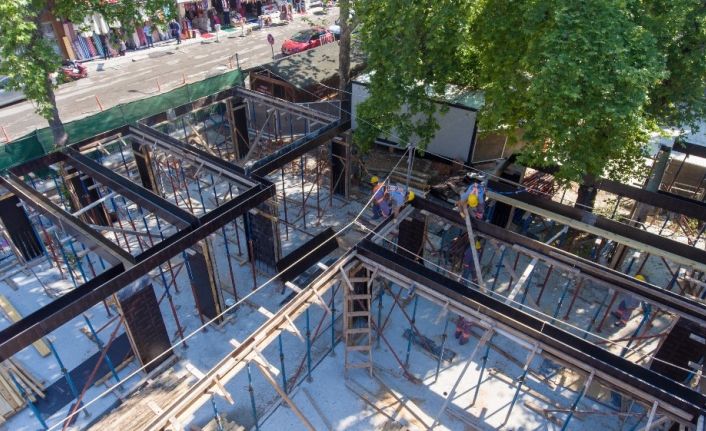 Muratpaşa Camii’nin müştemilat inşaatı sürüyor