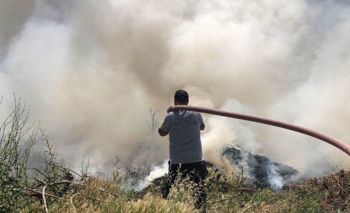 Samandağ’da ot yangını korkuttu