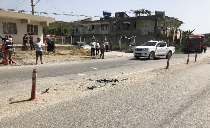 Samandağ’da trafik kazası: 2 yaralı