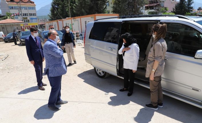 Vali Civelek, Seydikemer hükümet konağı ve belediye başkanlığı inşaatlarını inceledi