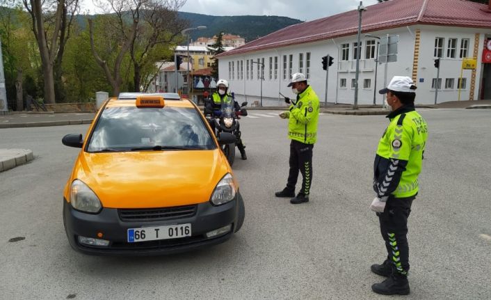 Yozgat’ta toplu taşıma araçlarında korona virüs denetimi yapıldı