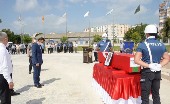 Antalya’da hayatını kaybeden polis için tören düzenlendi