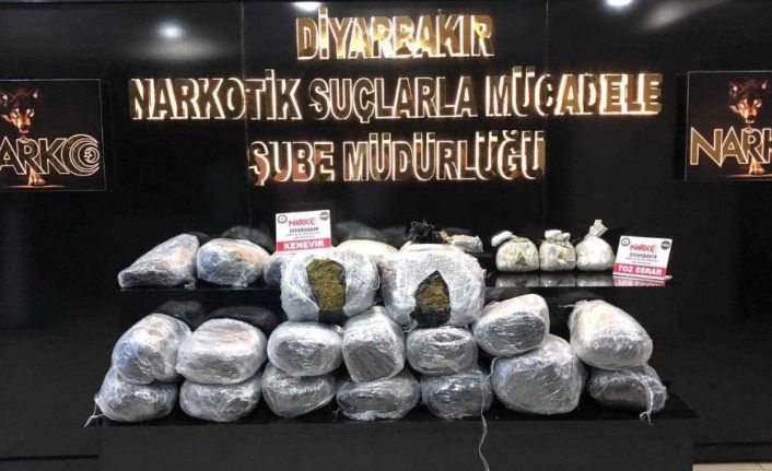 Diyarbakır’da 1 ton 133 kilo esrar ele geçirildi