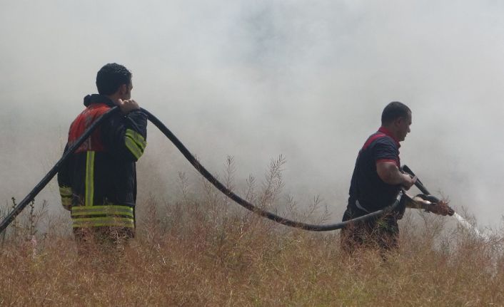 Suriyelilerin kaldığı evde yangın çıktı