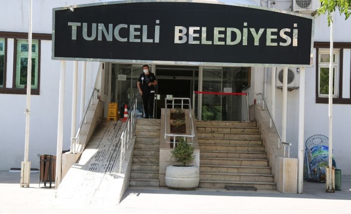 Tunceli Belediyesi’nde korona tedbirleri