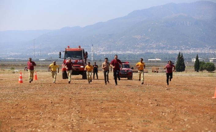 “Ateş savaşçıları” güne sporla başlıyor