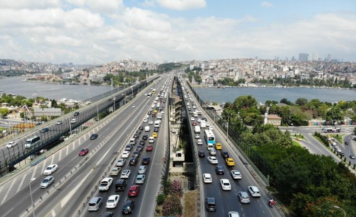 Haliç Köprüsü’nde trafik yoğunluğu