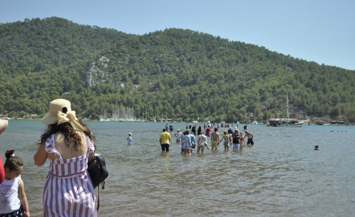 Kızkumu  Plajı pandemiye rağmen rekor ziyaretçi ağırlıyor