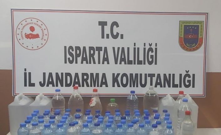 Isparta’da sahte içki operasyonu