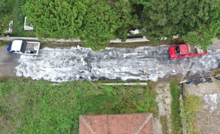 Altınordu’da sokak ve caddeler temizlenip dezenfekte ediliyor