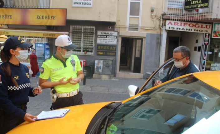 Aydın’da taksi ve toplu taşıma araçlarında hijyen denetimi