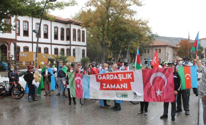 Azerbaycan’a destek için pedal çevirdiler