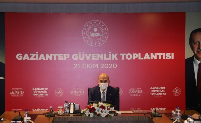 Bakan Soylu Gaziantep’te güvenlik toplantısına katıldı