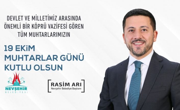 Belediye Başkanı Arı, Muhtarlar Günü mesajı yayımladı