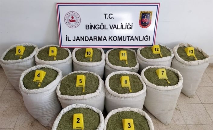 Bingöl’de 213 kilo toz esrar ele geçirildi