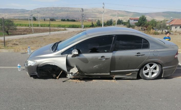 Bir anlık dalgınlık kazaya neden oldu