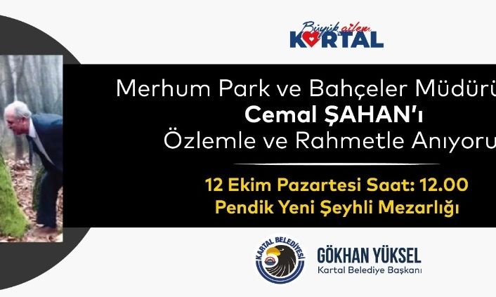 Cemal Şahan ebediyete intikal edişinin 2. yılında mezarı başında anılacak