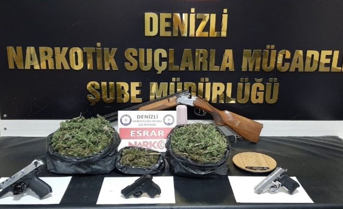 Denizli’de uyuşturucu tacirlerine operasyon: 24 gözaltı