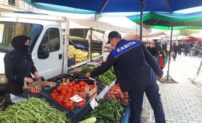 Emet pazarında Korona virüs ve fiyat denetimi