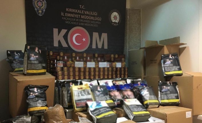 Kırıkkale’de 157 kilogram tütün ele geçirildi