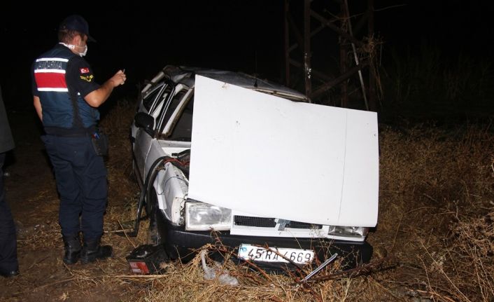 Kontrolden çıkan otomobil takla atarak tarlaya uçtu: 3 yaralı