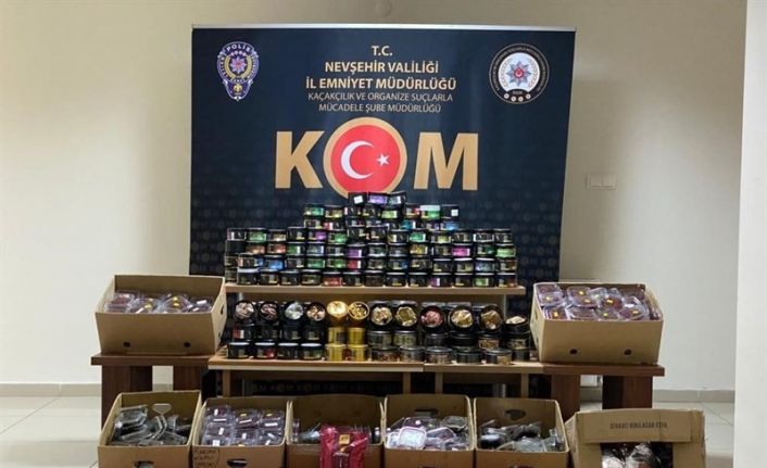 Nevşehir’de 134 kilogram nargile tütünü ele geçirildi