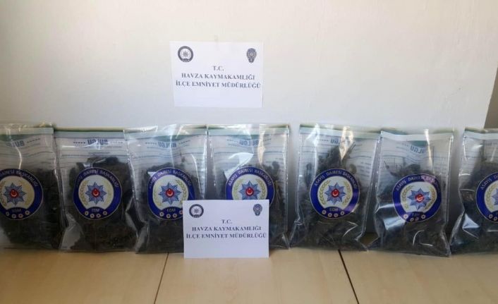 Samsun’da şafak baskınında 1 kilo 920 gram esrar ele geçirildi