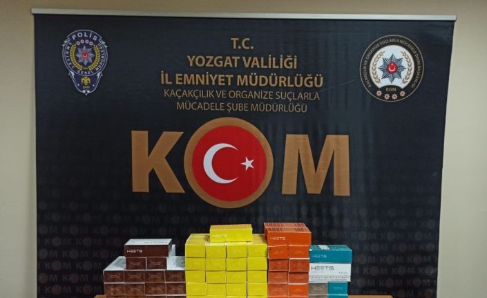 Yozgat’ta 830 paket kaçak elektronik sigara kartuşu ele geçirildi