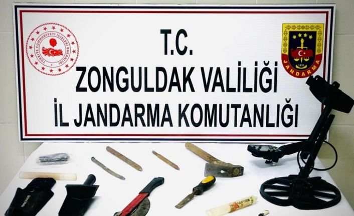 Zonguldak’ta izinsiz kazı operasyonu: 2 gözaltı