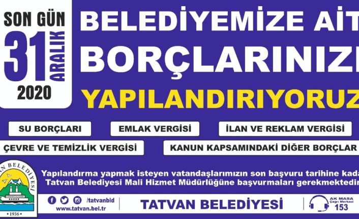 Başkan Geylani: “Belediyemize olan borçlarınızı yapılandırıyoruz”