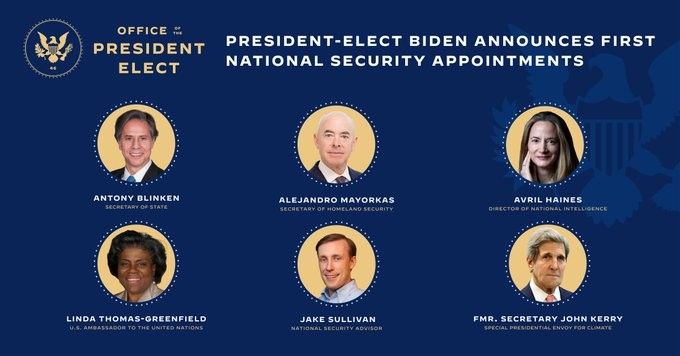 Biden olası kabinesine ilişkin ilk isimleri açıkladı