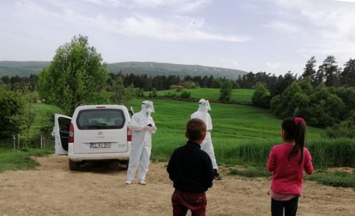 Binadan kovulan filyasyon ekibi polis desteğiyle test yapabildi