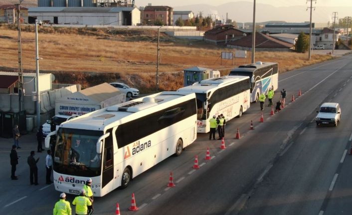 Çorum’da korona virüs denetimi sürüyor