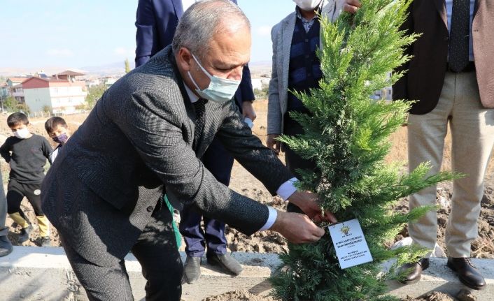 Cumhurbaşkanı Erdoğan adına fidan diktiler