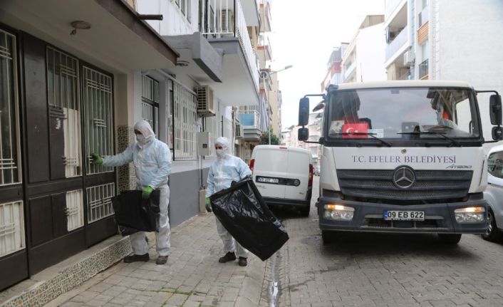 Efeler Belediyesi, karantinadaki vatandaşların yardımına koşuyor