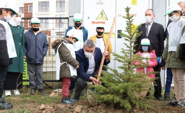 “Geleceğe Nefes” için fidanlar Dilovası’nda toprakla buluştu