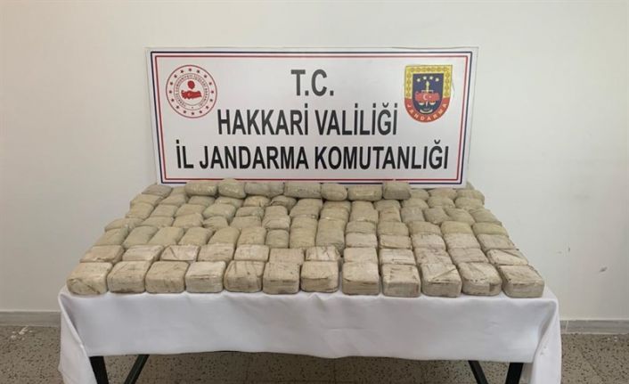 Hakkari’de 50 kilo 852 gram eroin ele geçirildi