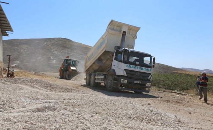 Haliliye’de yol yapım çalışmaları