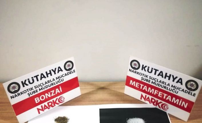 Kütahya’da metamfetamin ve bonzai maddesi ele geçirildi