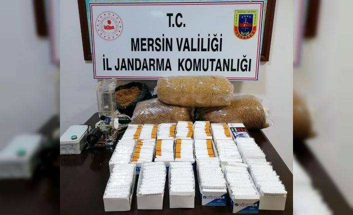 Mersin’de gümrük kaçağı tütün ve makaron ele geçirildi