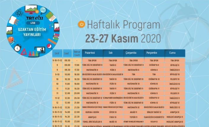 Milli Eğitim Bakanlığı ara tatil sonrası ilk haftanın programını paylaştı