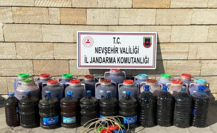 Nevşehir’de 930 litre kaçak içki ele geçirildi