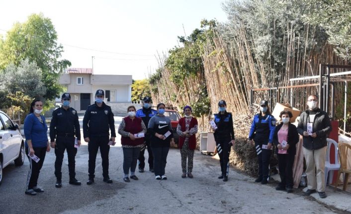 Polis, kadına şiddetinin önüne geçebilmek için broşür dağıttı