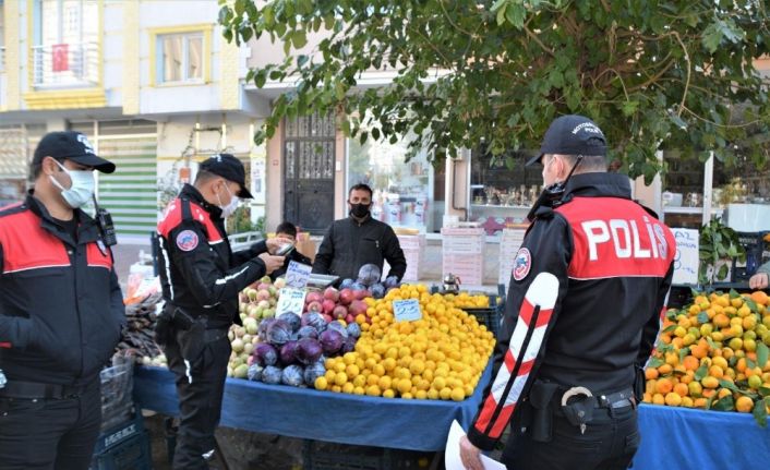 Polis pazar yerinde denetimi sıklaştırdı